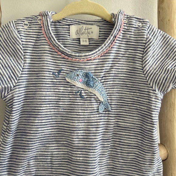 Albetta Dolphin Romper🐬size 3-6 months - Picture 2 of 4